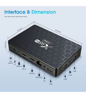 X98H Pro TV Box Android 12 2GB 16GB