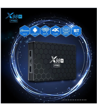 اندروید باکس X98 H Pro   با CPU Allwinner H618  و حافظه داخلی 32 و رم 4