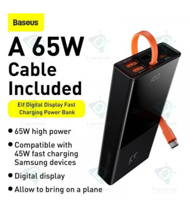 Baseus PPJL65C Elf Digital Display Power Bank 20000mAh 65W