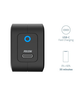 Powerology Ultra-Compact 20W PD GaN Charger EU