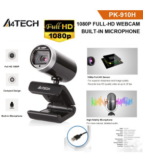 Webcam  A4TECH FULL HD 1080 PK-910 H