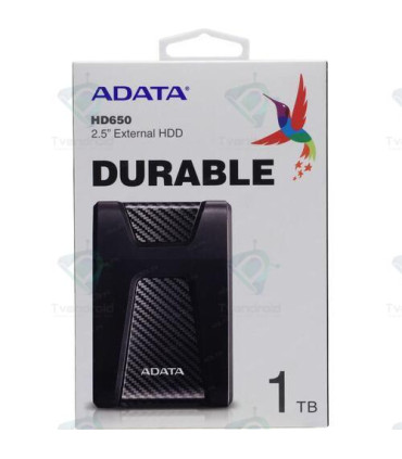 1TB AData Black HD650 Durable USB3.1 Portable Hard Drive