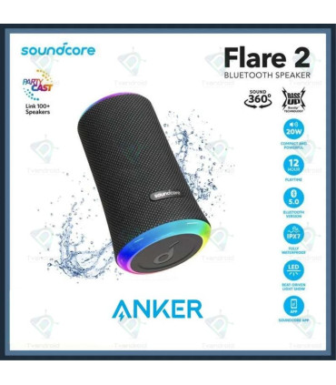 Anker A3165 Soundcore Flare 2 Portable Bluetooth Speaker