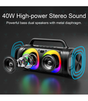 Joyroom JR-MW02 40W Wireless Speaker with RGB Lights