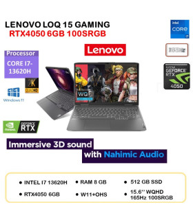 Lenovo LOQ Gaming i7 13620 16GB 512GB SSD 6GB RTX4050