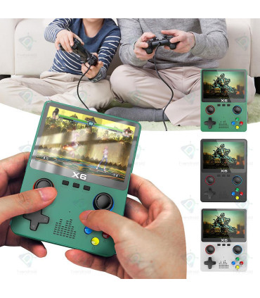 X6 Handheld Game Console 3.5 Inch IPS Screen With 10,000 Games