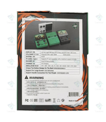 X6 Handheld Game Console 3.5 Inch IPS Screen With 10,000 Games