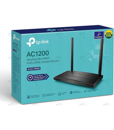 TP-Link Archer VR400 V3 VDSL2 Wireless AC1200 Modem Router