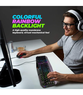 MEETiON C510 RGB LED Backlit Wired