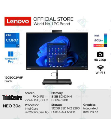 Lenovo ThinkCentre neo 30a|GEN 3-i7-1260P 16GB 512GB SSD
