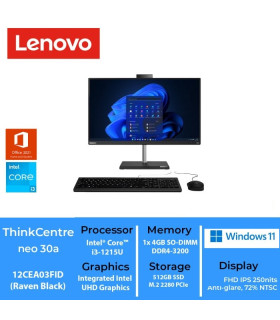 Lenovo ThinkCentre Neo 30a i3 ۱۲۱۵U 4GB RAM 256GB SSD All-in-One