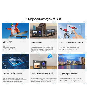 action-camera sjcam SJ8  Dual Screen