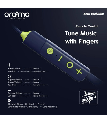 oraimo Shark 4 Wireless Headphones