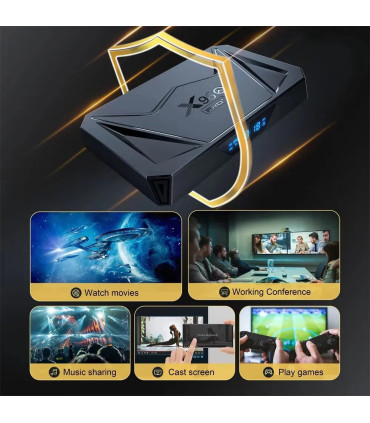 X96Q PRO+ Android 14 Smart TV Box Allwinner H728-4GB64GB
