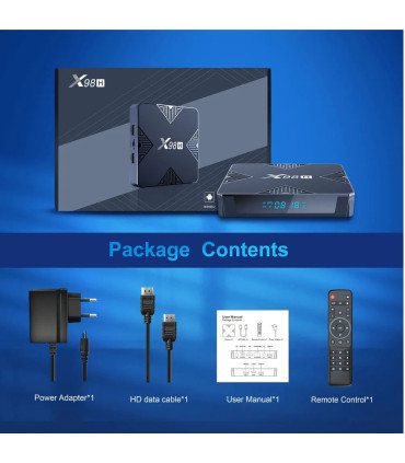 X98H TV Box Android 12 4GB 32GB