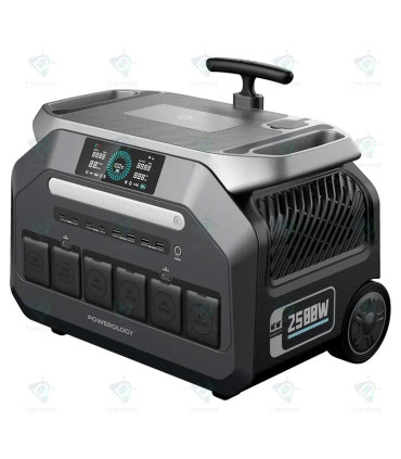 Powerology 640,000mAh Solar Input Portable Generator PPBCHA86