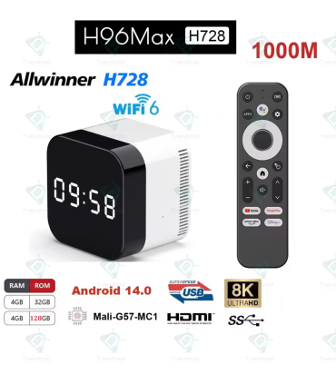 H96 Max H728 128GB Android 14.0