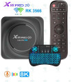 اندروید باکس  مدل   X88 Pro20 UltraHD  با CPU Rockchip3566 و حافظه داخلی 64 و رم 8 همراه کیبورد