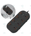چندراهی 8تایی  به همراه پورت تایپ سی و تایپ A پرودو مدل Porodo Blue 8 AC Power Strip PB-FWCH035-BK