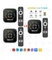 اندروید باکس 6 HK1 RBOX H8X WIFI با CPU Allwinner H728 و حافظه داخلی 32 و رم 4+ پک 3تایی