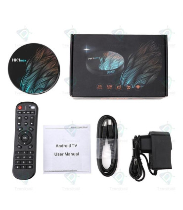 اندروید-باکس-hk1-maxبا-CPU-RK3318-و-حافظه-داخلی-32-و-رم-4اندروید