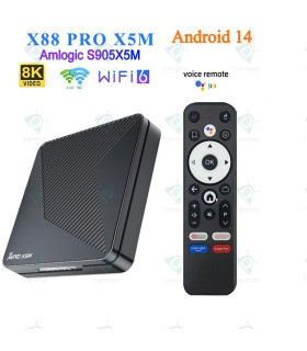اندروید باکس Hugsun مدلX88 Pro X5M  با CPU Amlogic S905X5M و حافظه داخلی 64 و رم 4