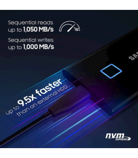 Samsung T7 Touch Portable 1TB SSD