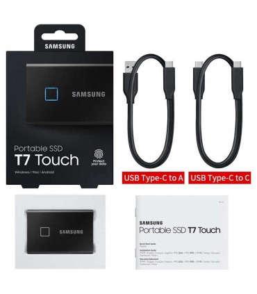 حافظه SSD اکسترنال سامسونگ مدل T7 Touch ظرفیت 1 ترابایت