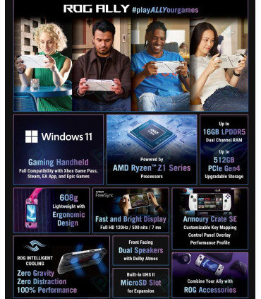 Asus ROG Ally Game Console AMD Z1 Extreme