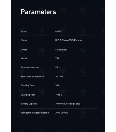 Awei airpodsT53 ANC True Wireless